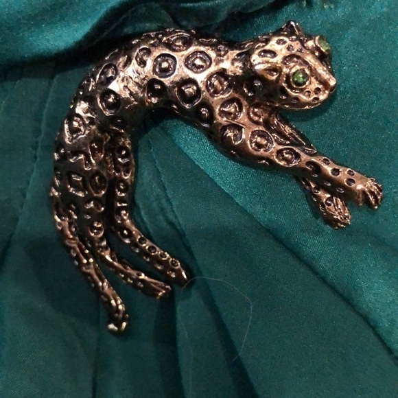 Vintage PSI Night Silk Wrap Power Dress Green 10 - Picture 14 of 14